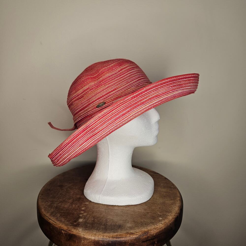 Scala Collezione Pink Brimmed Summer Hat, One Size